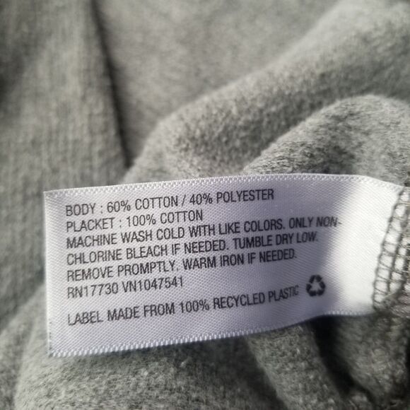 Goodfellow Henley Sweater Men's XL Grey Thermal Minimalist Neutral - Picture 5 of 8